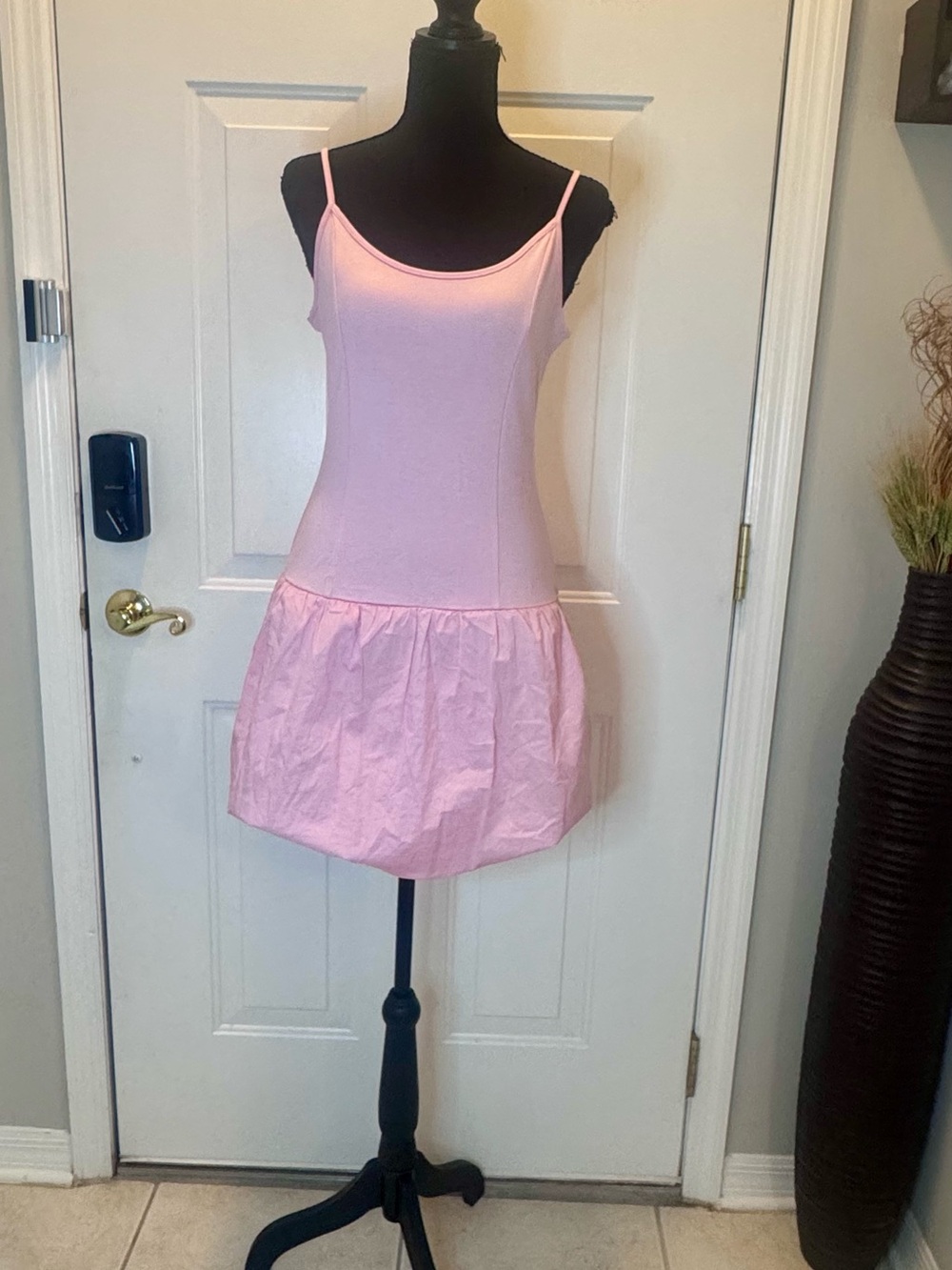 Madden Girl Light Pink Spaghetti Strap Mini Dress